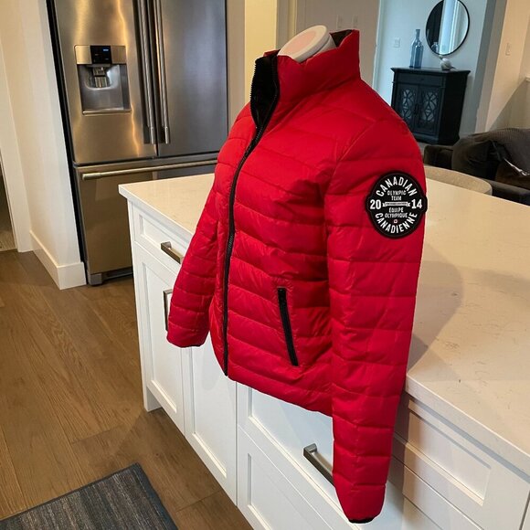 Hudson's Bay Company Jackets & Blazers - HBC Official Outfitter 2014 Olympics Reversible Down Puffer Jacket Red Black M